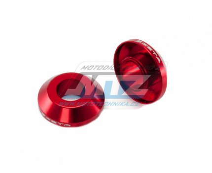 Kryty osy (rozpěrky) zadního kola ZETA Fast Spacer - ZETA ZE93-2302 - Suzuki RMZ250 / 07-25 + RMZ450 / 05-25 + RMX450Z / 10-19 - červené
