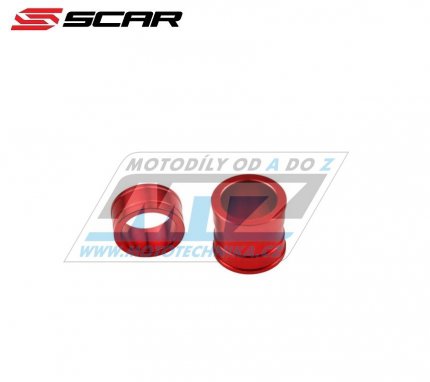 Rozprky na osu pednho kola SCAR - Honda CR125+CR250 / 02-07 + CRF250R / 04-24 + CRF250RX / 19-24 + CRF450R / 02-24 + CRF450RX / 17-23 + CRF450L / 19-20 + CRF450X / 19-24 + CRF450RL / 21-24 - erven