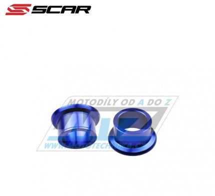 Rozpěrky na osu zadního kola SCAR - Yamaha YZF250 / 09-25+YZF450 / 09-25 - modré