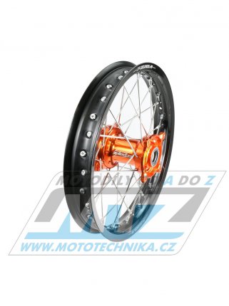Kolo kompletní zadní 1,85x16" (oranžový náboj / černý ráfek) - KTM 85SX / 12-20 + Husqvarna TC85 / 14-20