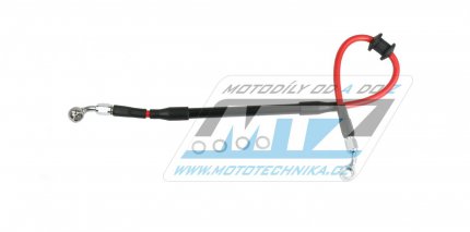 Hadice brzdová zadní Z-WHEEL BRAKE HOSE - ZETA W61-25073 - Honda CFR250R / 18-19 + CFR250RX / 19 + CFR450R / 17-18 + CFR450L / 19-20 + CFR450RX / 17-18 - červená